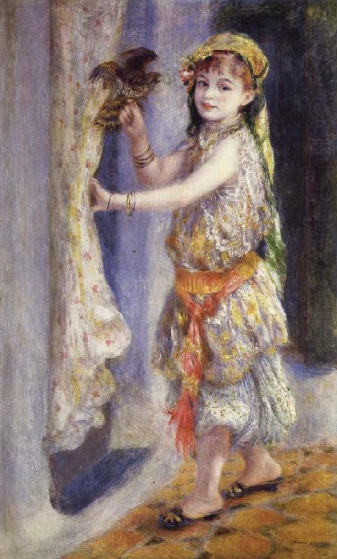 Pierre Renoir Young Girl with a Falcon china oil painting image
